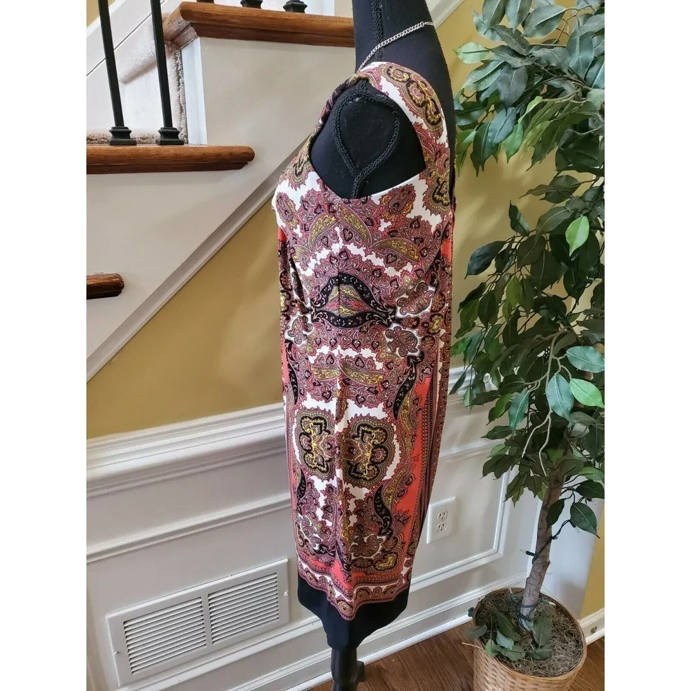 London Times Women Red Casual Dress 8 - Image 5