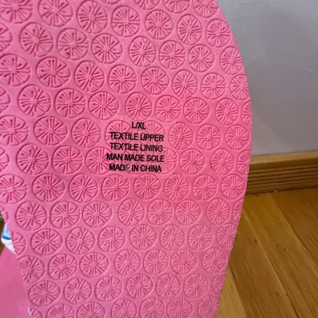 Lilly Pulitzer Sea Glass Aqua Rainforest Retreat Pool Slippers L/XL New - Image 6