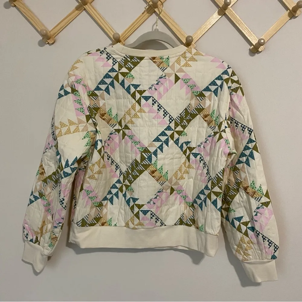 Universal Thread Quilted Pullover Crewneck size Small - Image 5