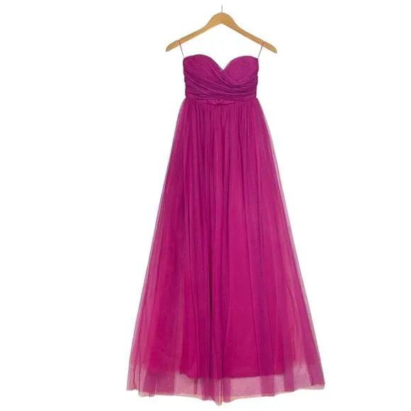 Chelsea28 NWT Elegant Pink Tulle Evening‎ Gown XXS - Image 4