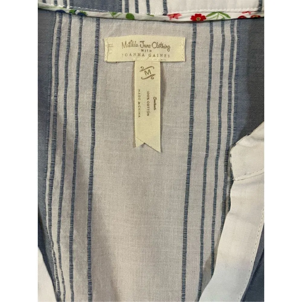 Matilda Jane With the grain top shirt size medium Joanna Gaines collab b… - Image 4