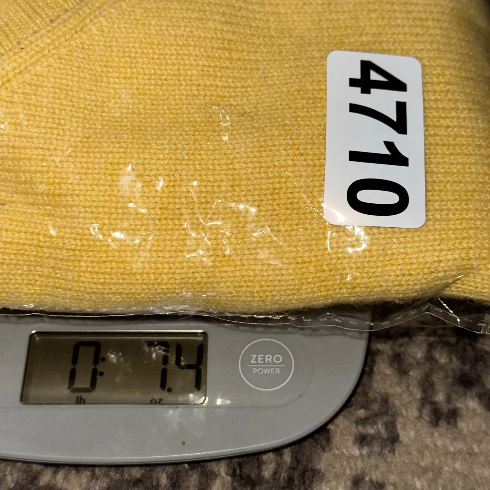 Lilly Pulitzer White Label Women Size S Yellow Cashmere Knit V-Neck Sweater - Image 6