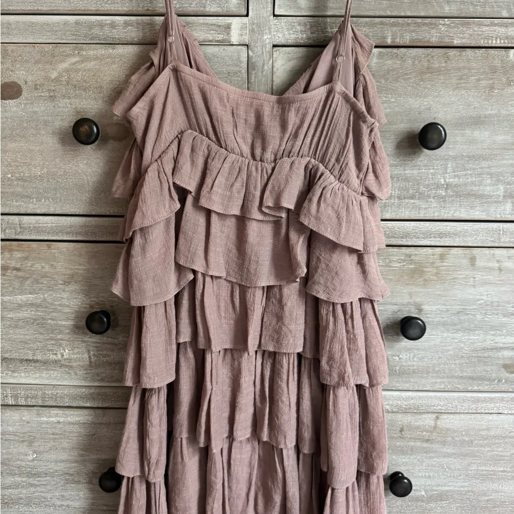 Mustard Seed Pink Ruffle Mini Dress - Image 2