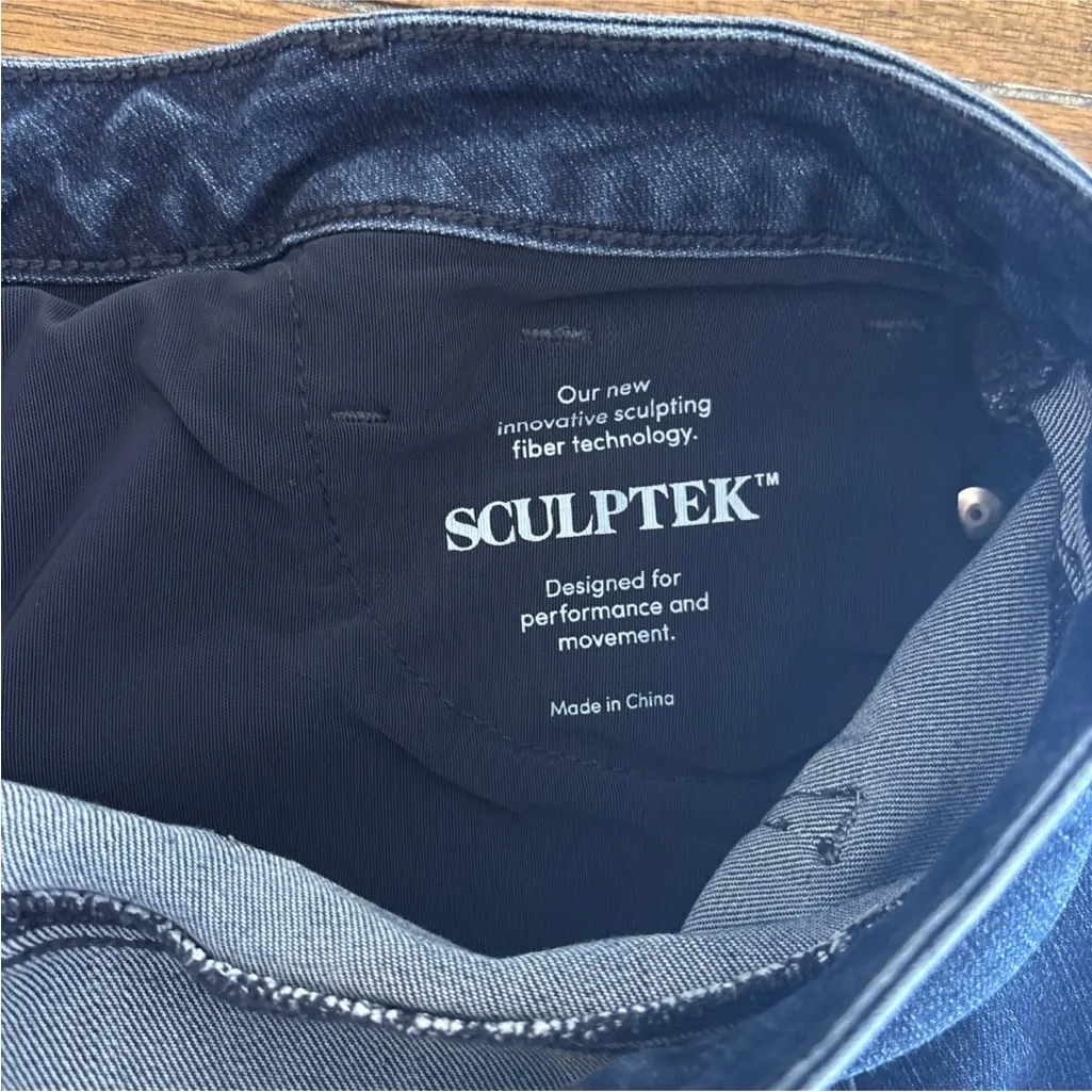 Athleta Skulptek Skinny Jeans Blue Womens Dark Wash Mid Rise Stretch Denim - Image 9