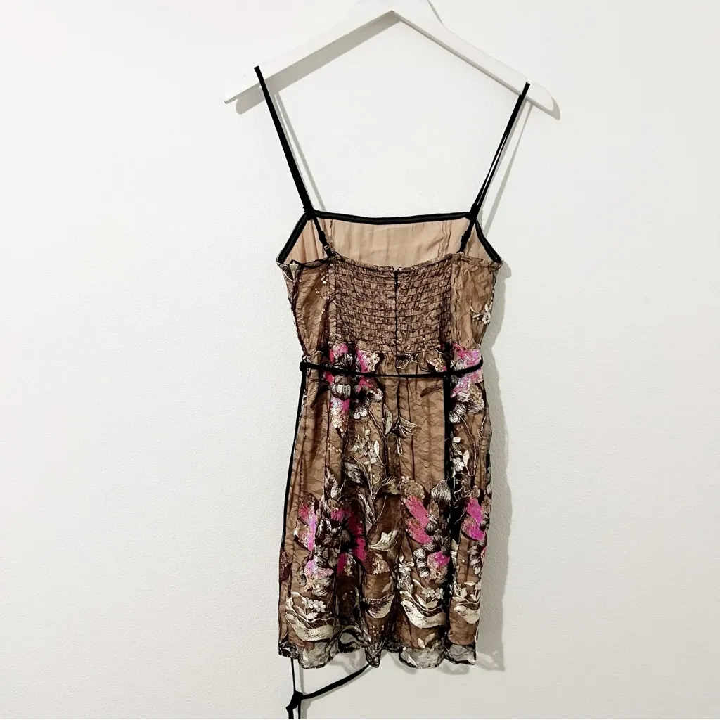 Free People Last Call Mini Dress Lace Sequin Size XS - Image 7