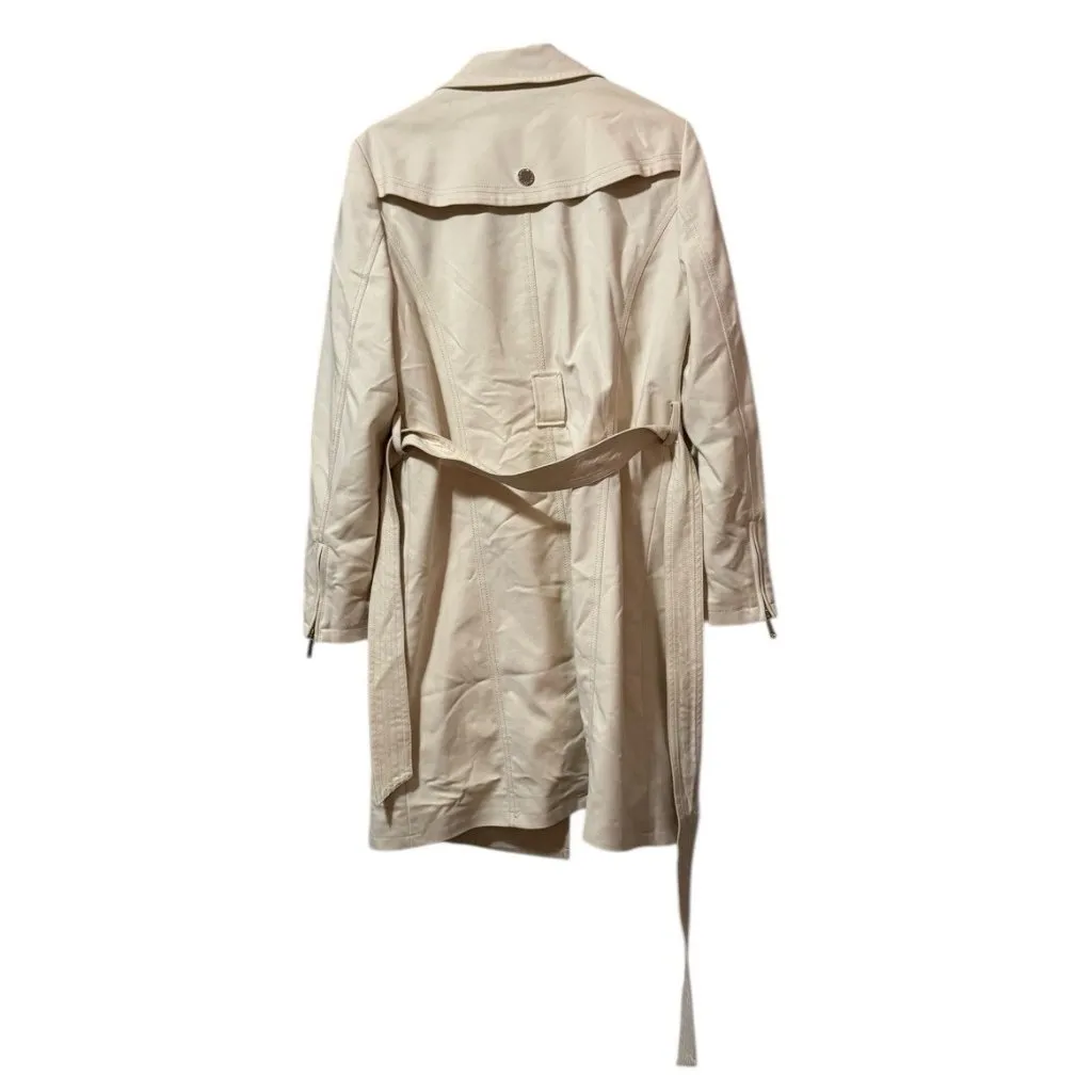 Morgan de Toi Women Size 44 Long Trench Coat Zipper Buttons Luxury Professional - Image 2