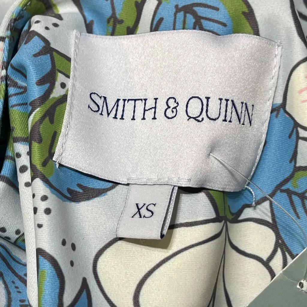 New Smith & Quinn Pearl Mini Dress French Lily Size XS Blue Pink - Image 4