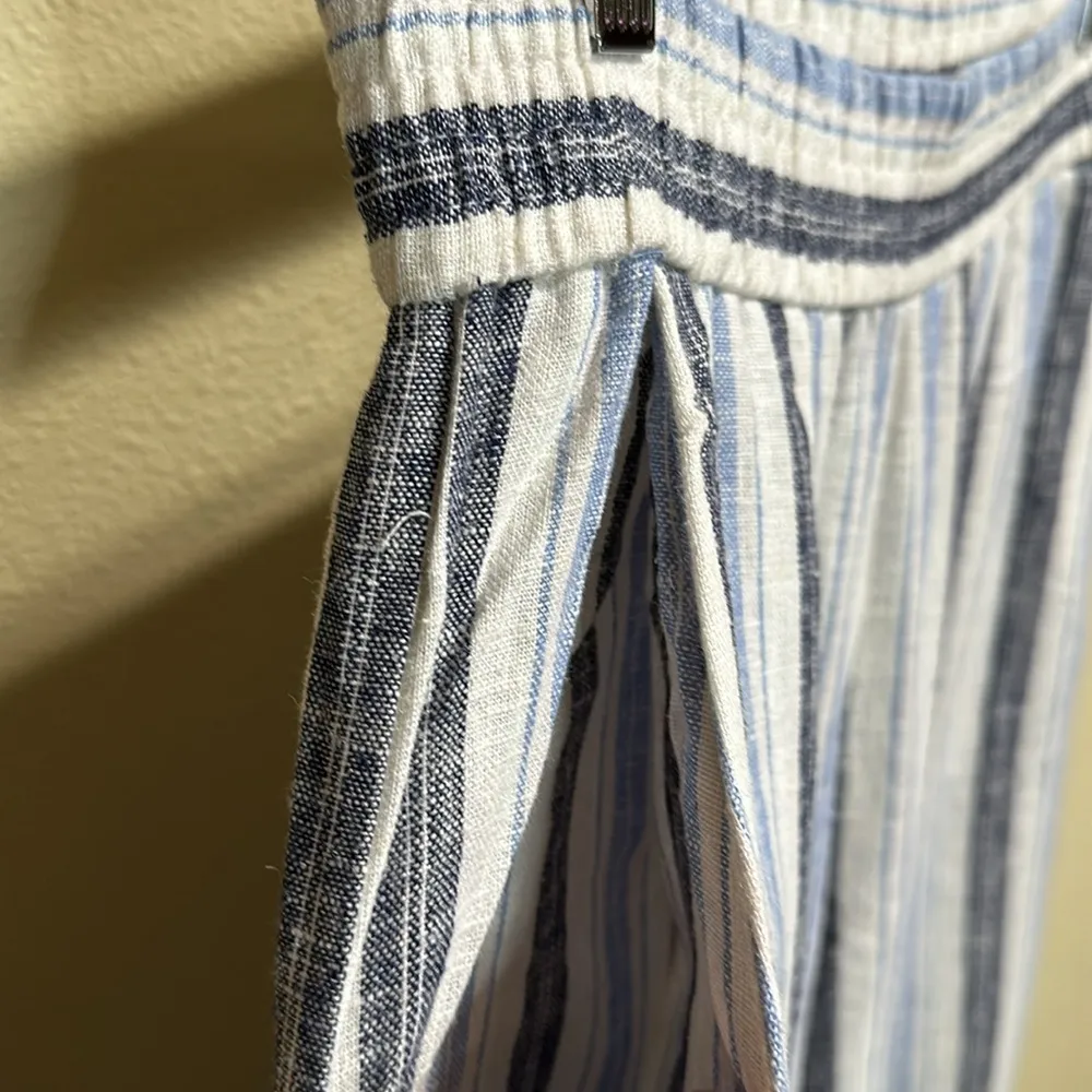 Anthropologie DREW Whitney size medium striped blue pant - Image 6