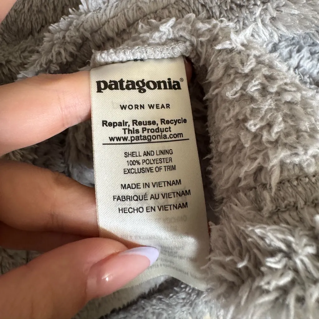 Patagonia El Gato‎ Pullover Sweater Sz Small in Grey Half Zip - Image 4