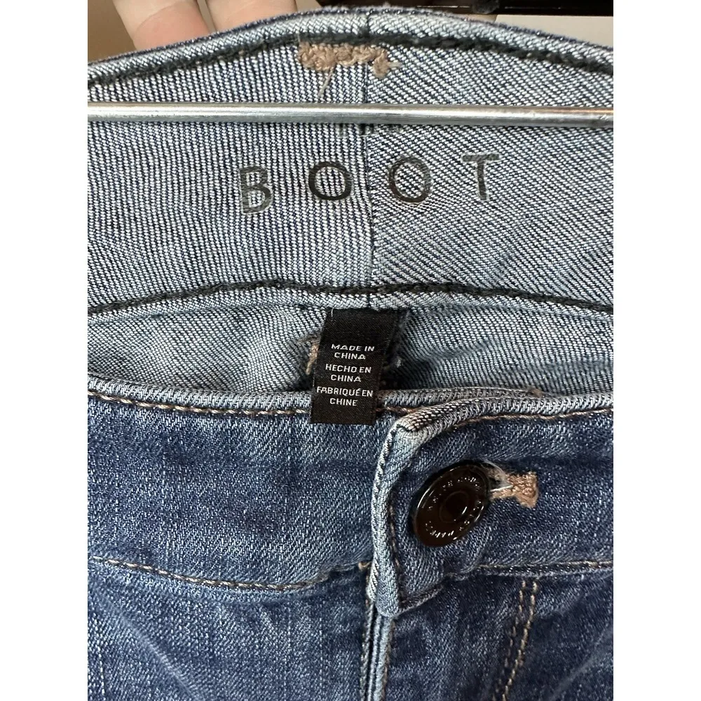 White House Black Market Bootcut Jeans Size 28 Embellished EUC - Image 6