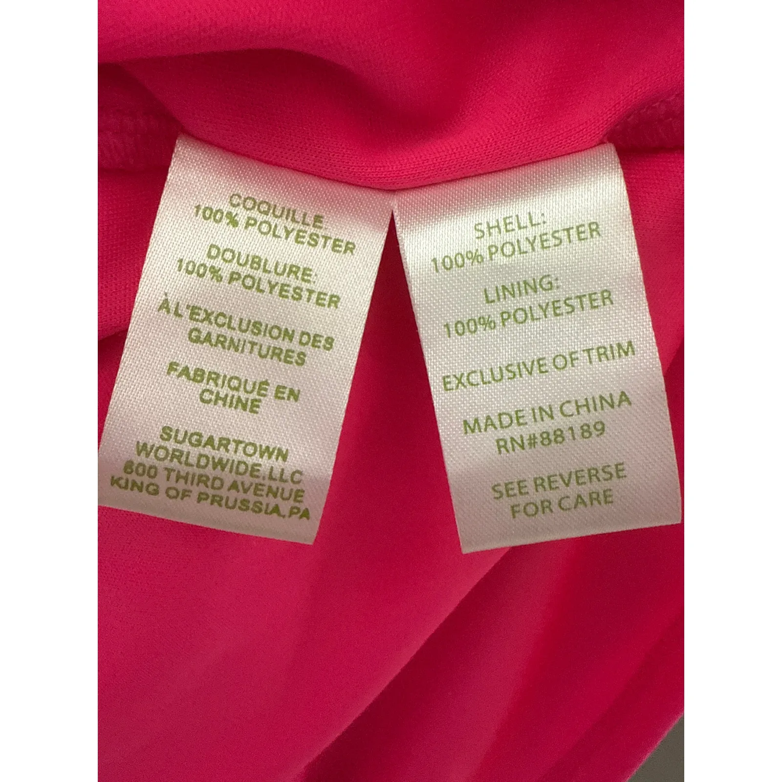 Lilly Pulitzer Callisto Dress‎ Bright Pink Cosmo Sea Urchin Terry Lace Size 10 - Image 15