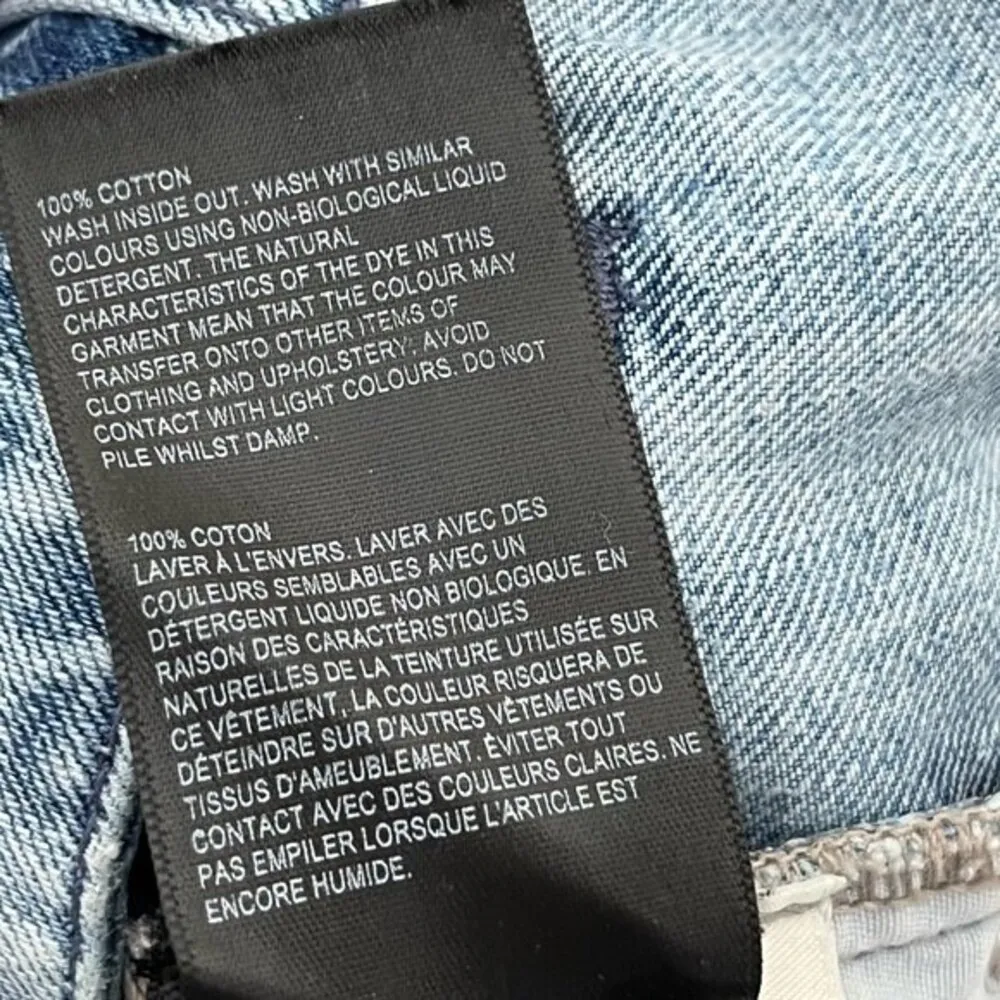 Whistles Distressed Cropped Jeans Rigid 100% Cotton Medium Wash Size 26 Blue - Image 11