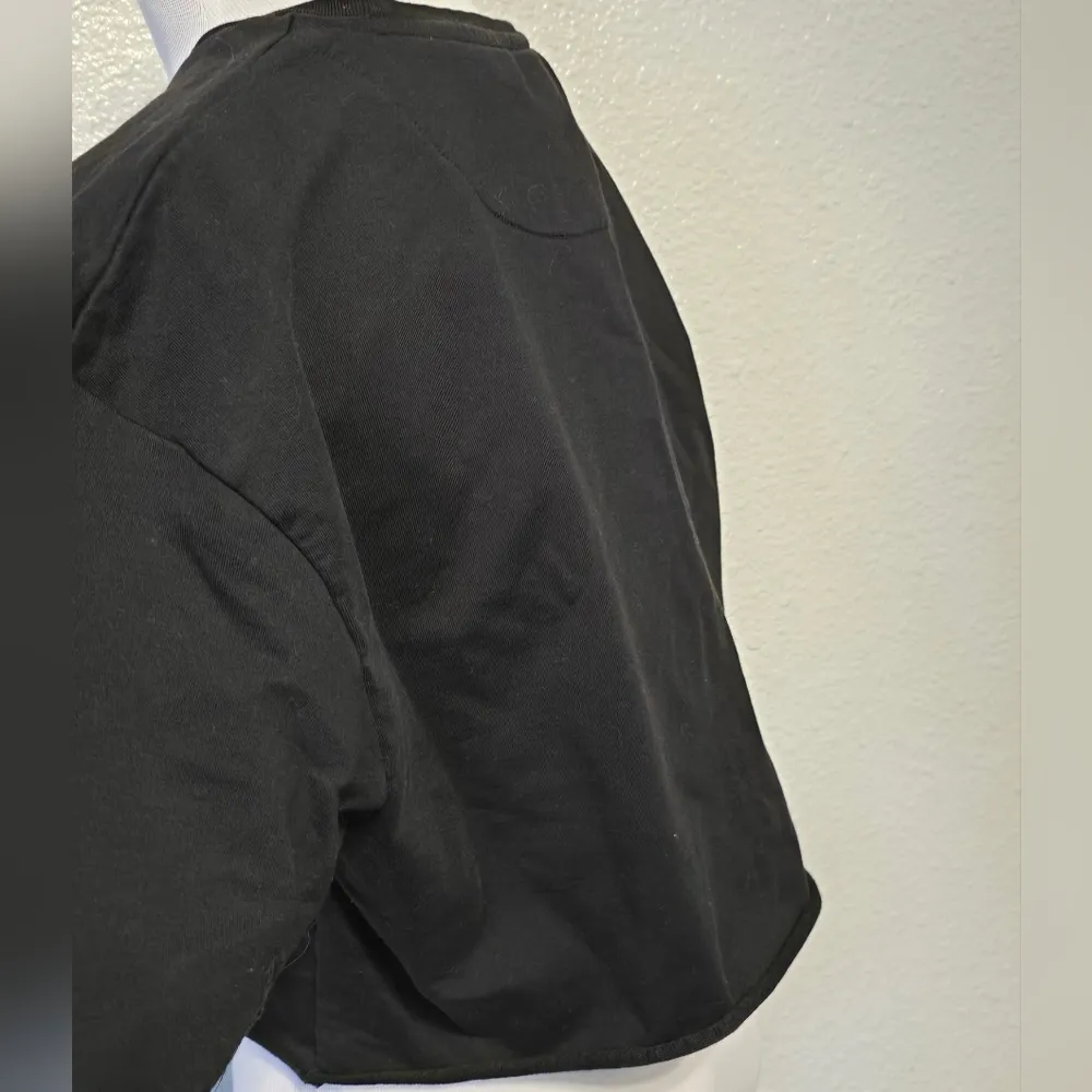 YoungLA Womens Crop Top Shirt Black Size L - Image 4