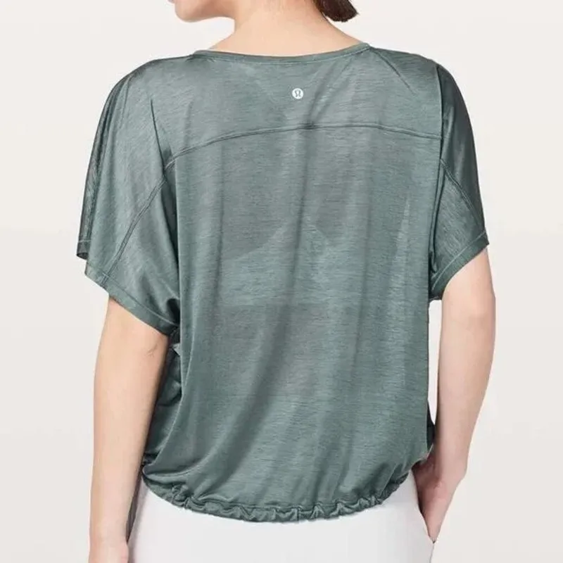 Lululemon Through The Movement Tee Sea Steel - Image 8