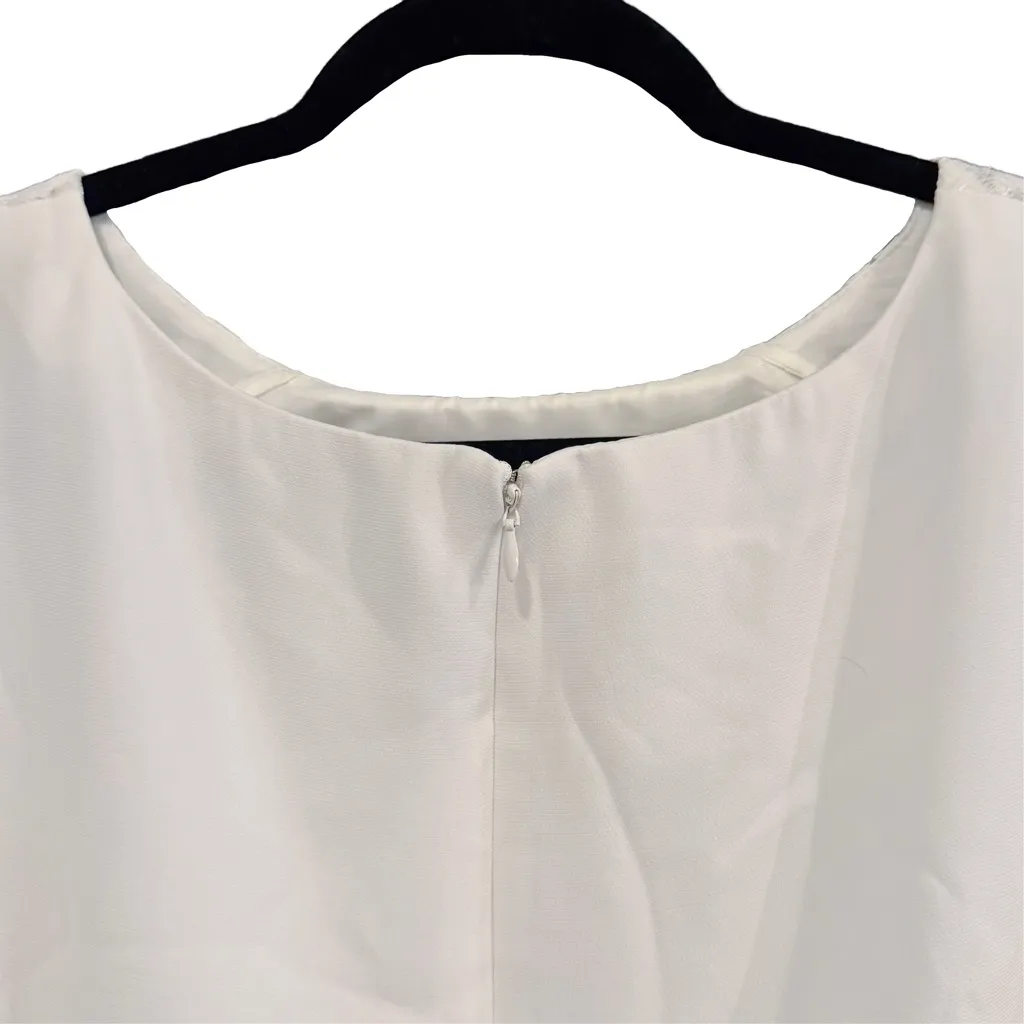 Preston & York Ivory Lace Sleeve Dress Size 18 - Image 4