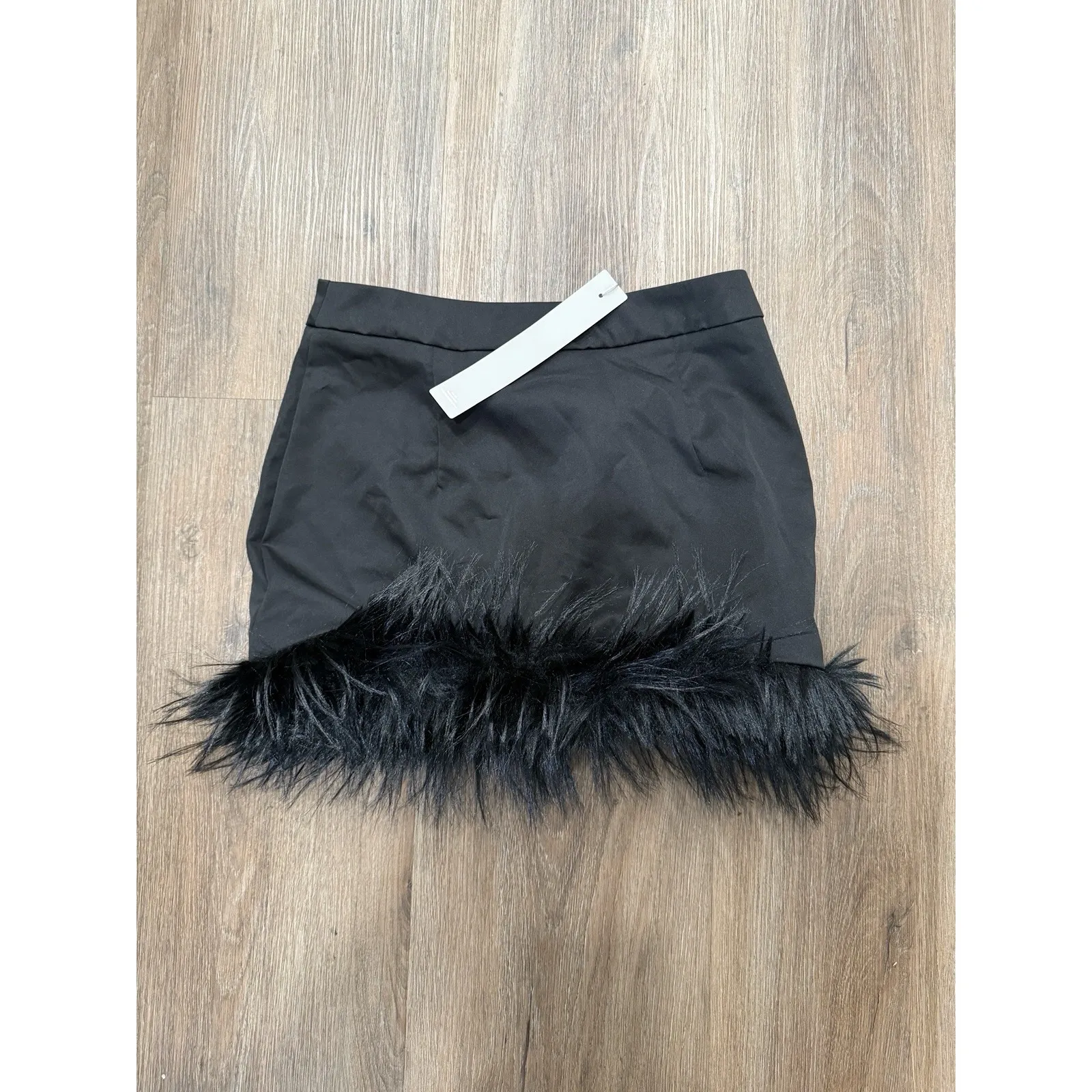 Missguided Skirt Womens Medium Feather Mini Party Statement - Image 2