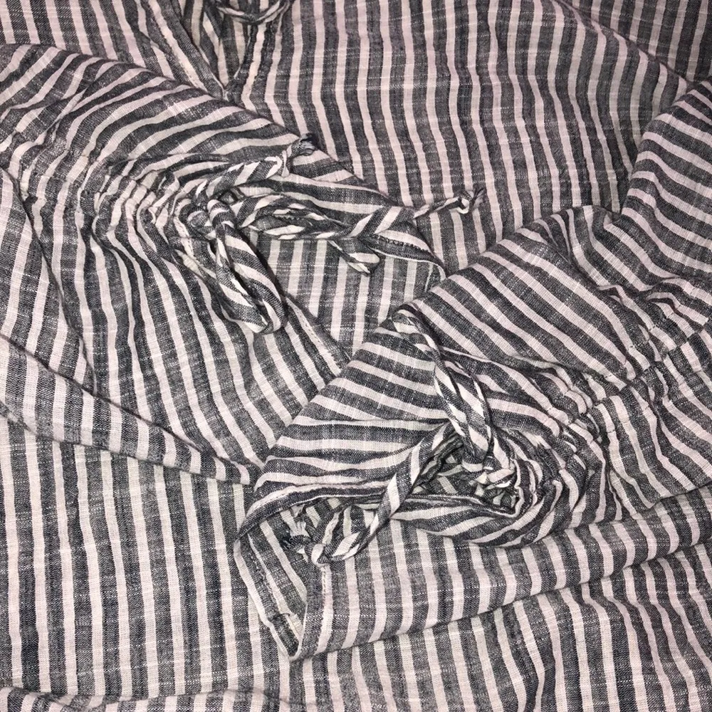 Sam & Lavi size small blue striped boho top White - Image 5