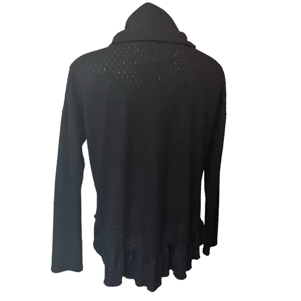 Anthropologie Mauve Addie Ruffled Hacci Pullover Sweater, Sz S - Image 6