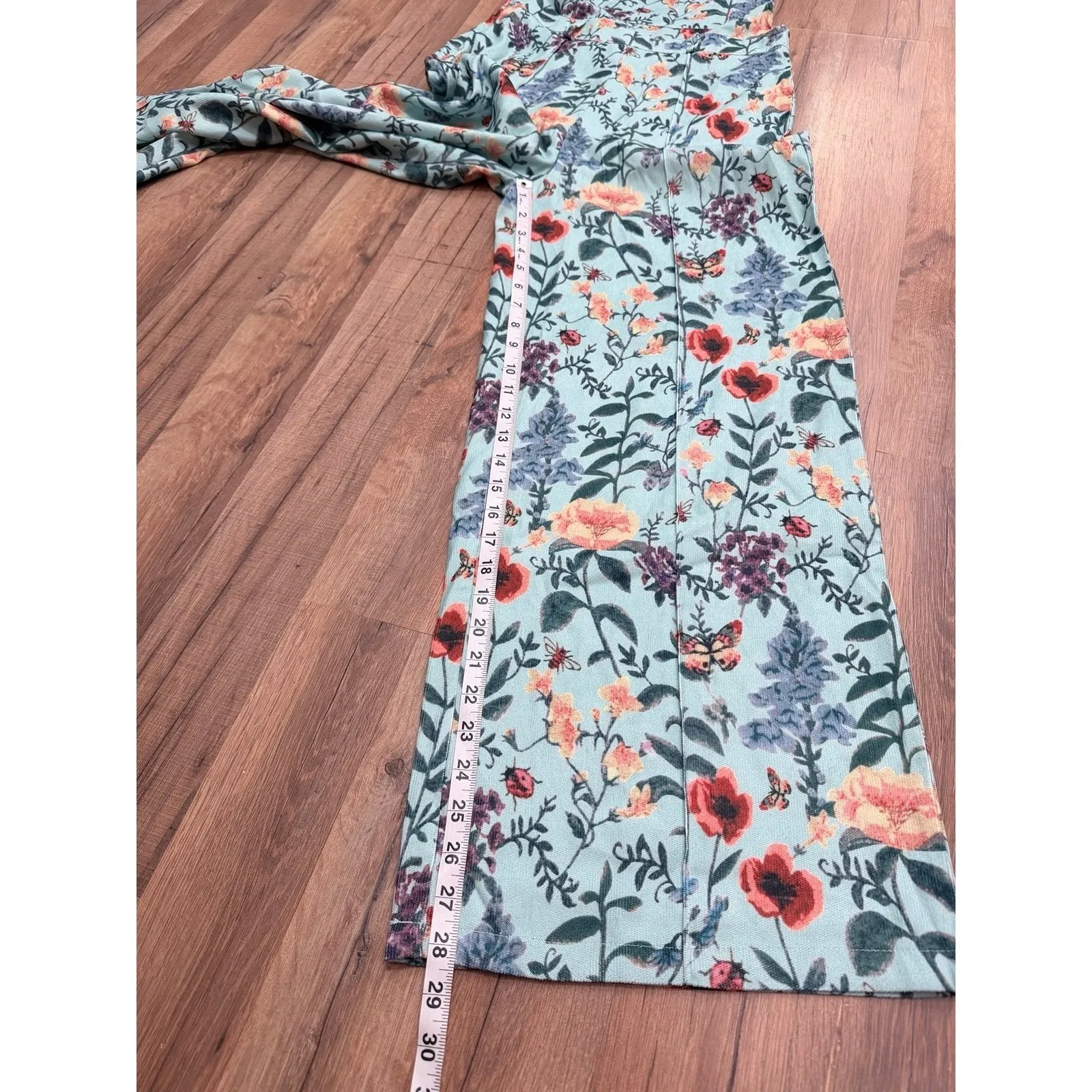 Cider Floral Corduroy Jumpsuit Overalls Wide Leg Adjustable Straps Size M‎ NWOT - Image 7