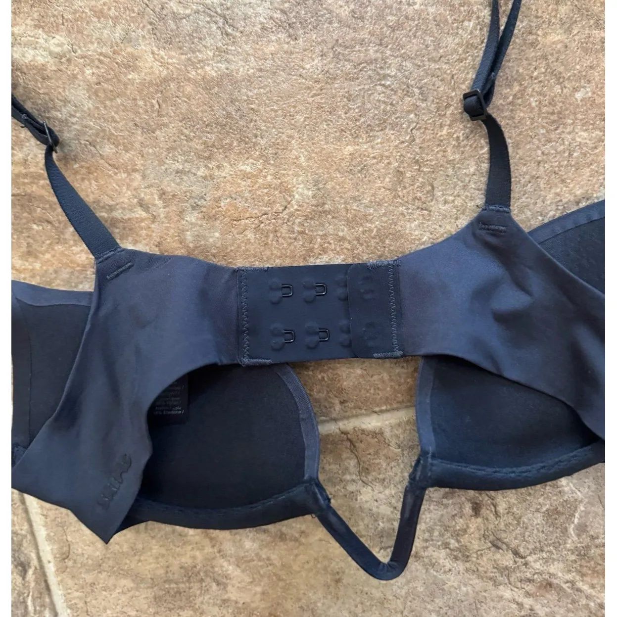 Skims Ultimate Deep Plunge Push Up Bra Onyx Size 30A - Image 8