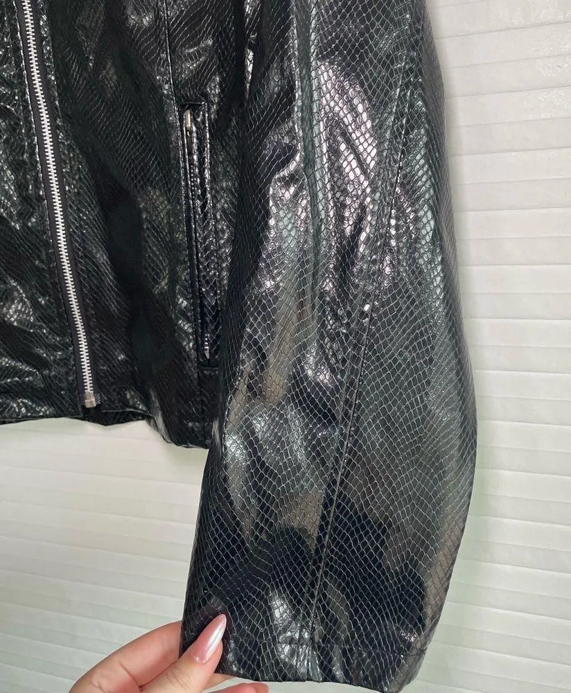 Highway Snakeskin Leather Jacket - Image 4