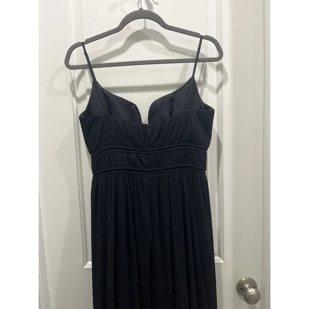 SIMKHAI Maude Crinkled Bustier Gown in Black Formal Wear Sz 6 - Image 6