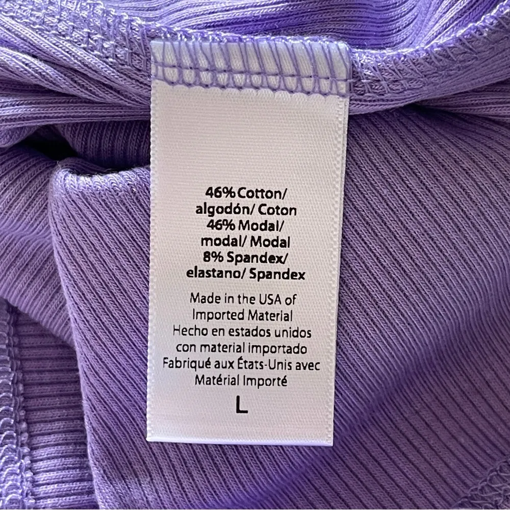 NWT  Take The Plunge V Neck
Tank Top Size Large Purple - Image 6