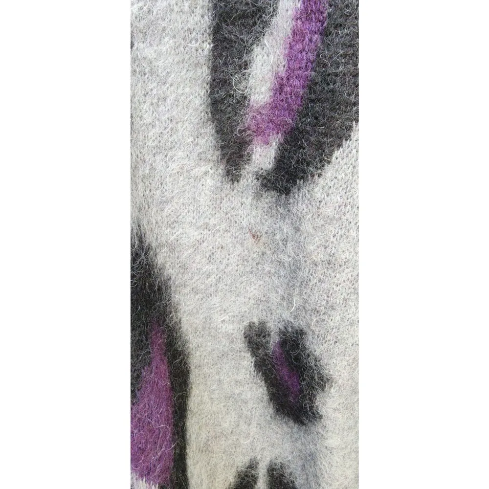Needles Leopard Print Mohair Long Cardigan Medium - Image 10