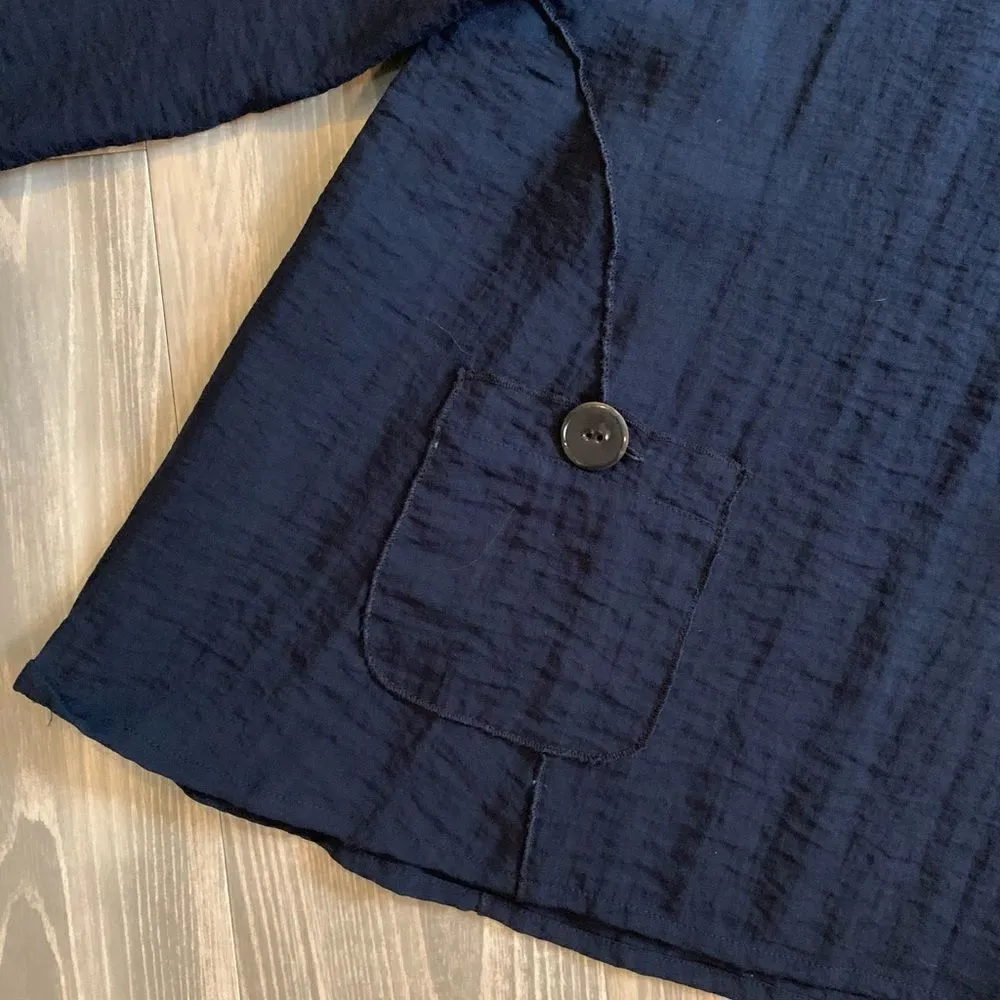 Lulu B navy top size S Blue - Image 2