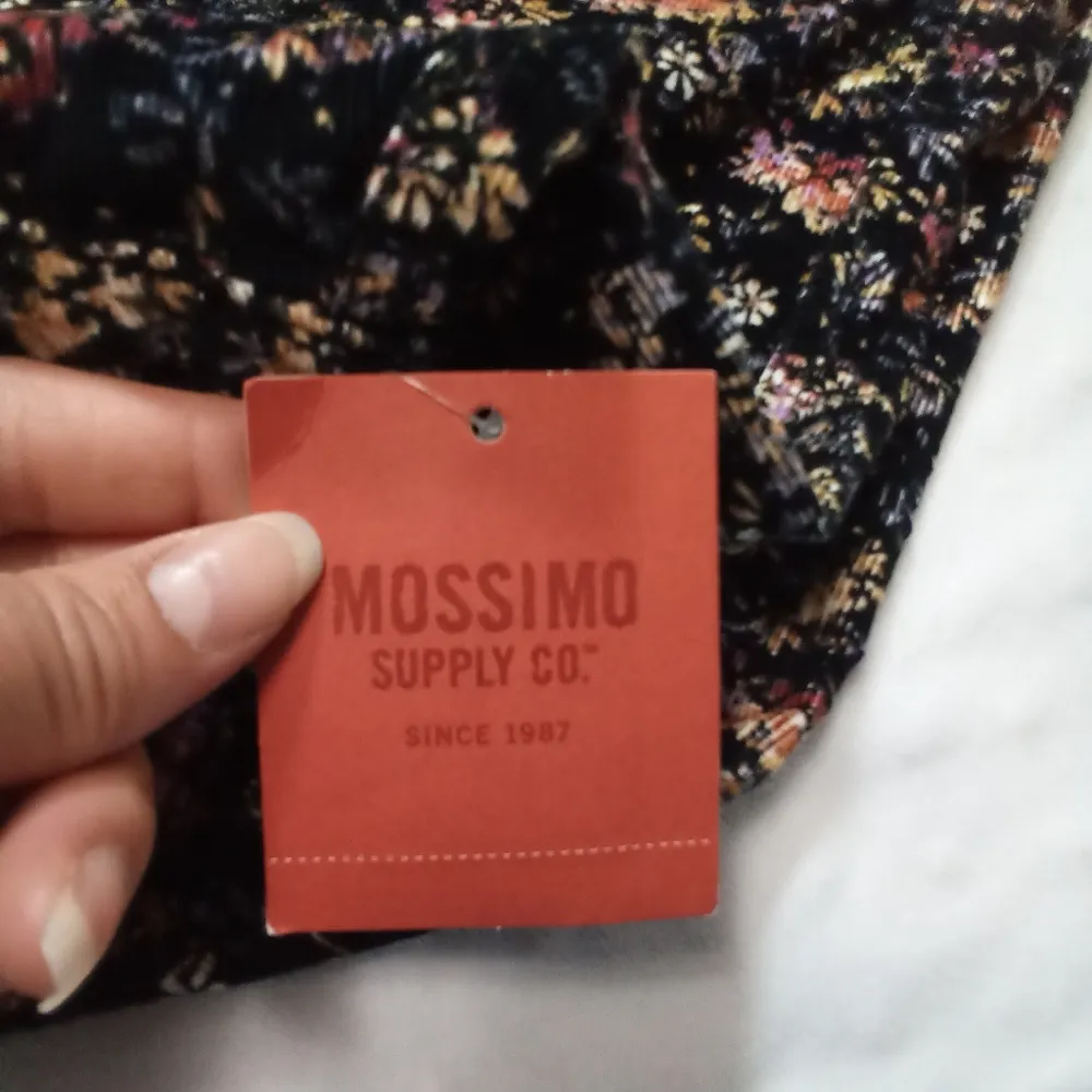 Massimo supply floral corduroy women's skirt Black Size 16 - Image 5