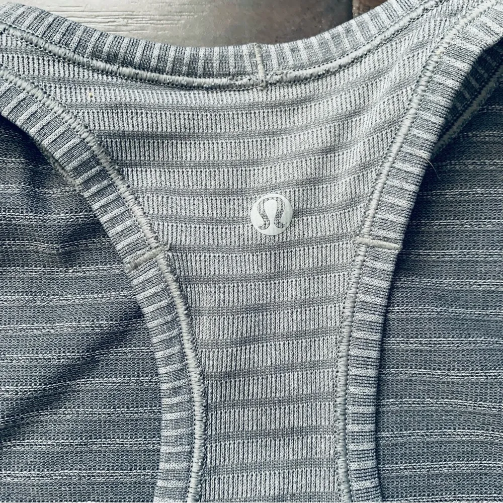 Lululemon Run: Swiftly Tech High-Neck Racerback Tank Top - Stripe Slate Size 4-6 - Image 13