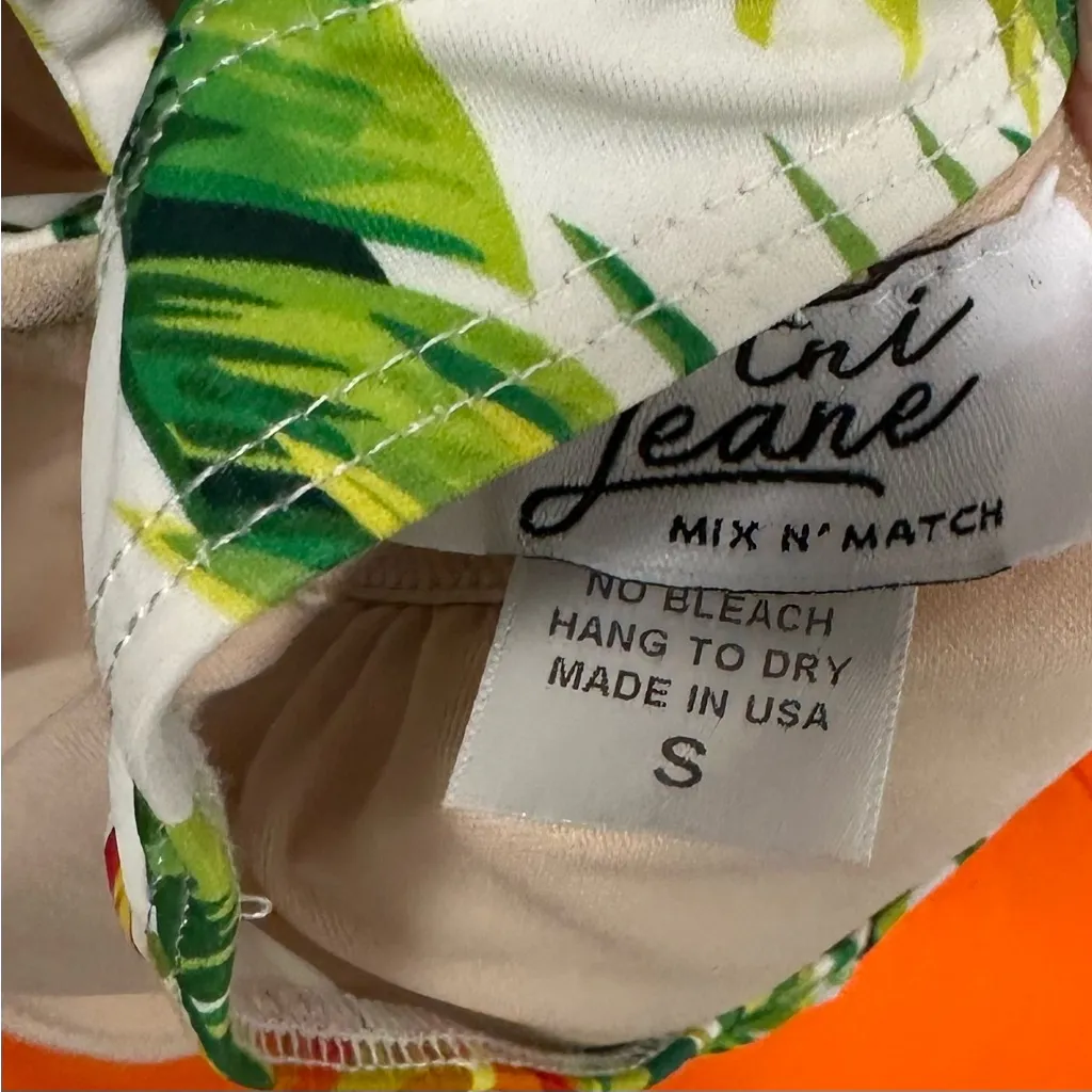 Kortni Jeane swimsuit! Tropical latter back swim top & Orange swim Skort! - Image 8