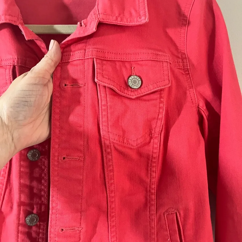 Talbots MP Pink Denim Jacket - Image 2
