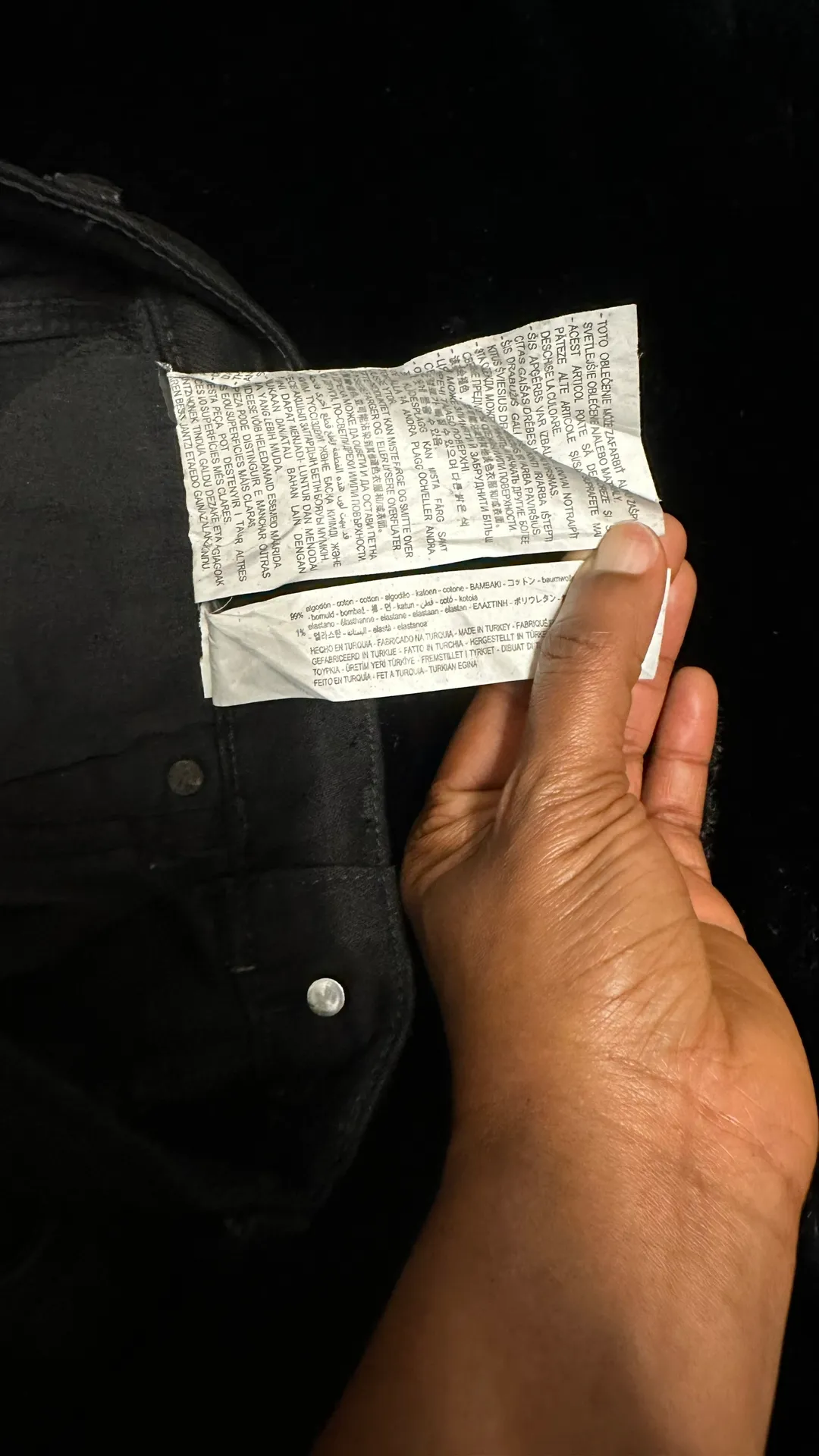 Wide Leg Flare Black Jeans - Image 9