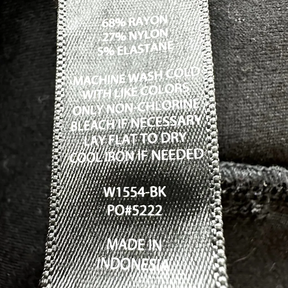 Betabrand Skinny-Leg Two-Pocket Dress Pant Yoga Pants Ankle Stretch Black Medium - Image 4