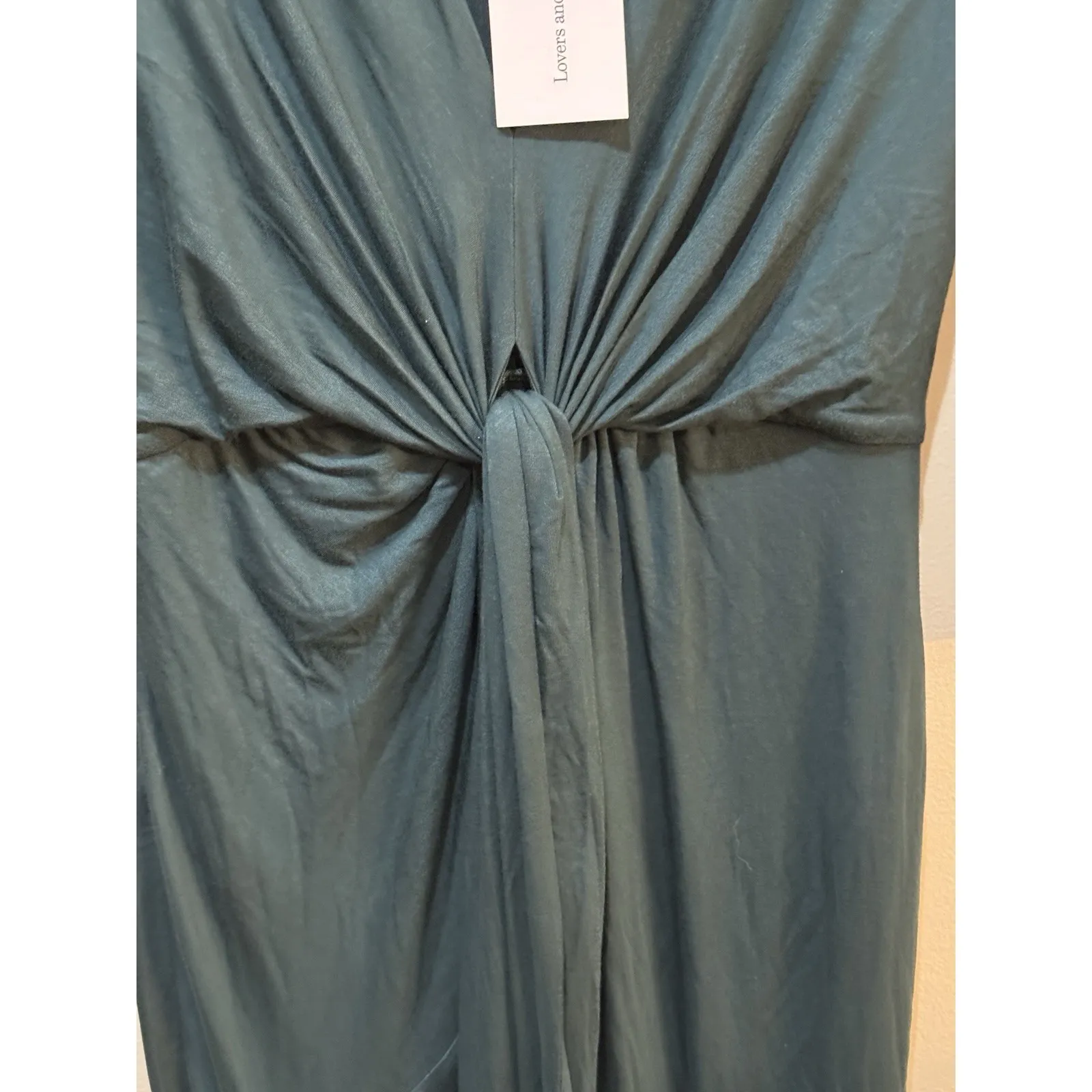 Lovers +‎ Friends Sundance Maxi Dress Everglade Green Size Small Wrap Bottom - Image 7