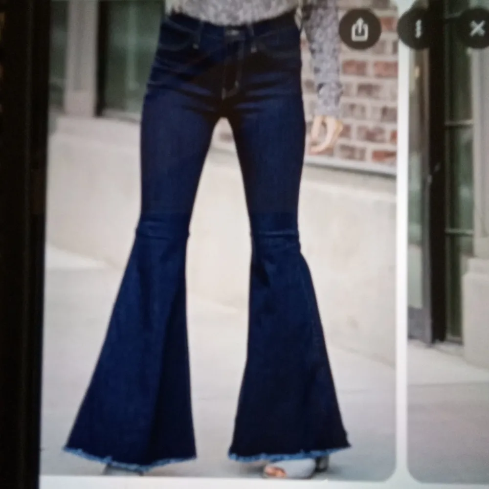 Judy Blue Memphis Hi Waisted Flare Bell Bottom 70s Inspire Womems Jeans 28 - Image 8