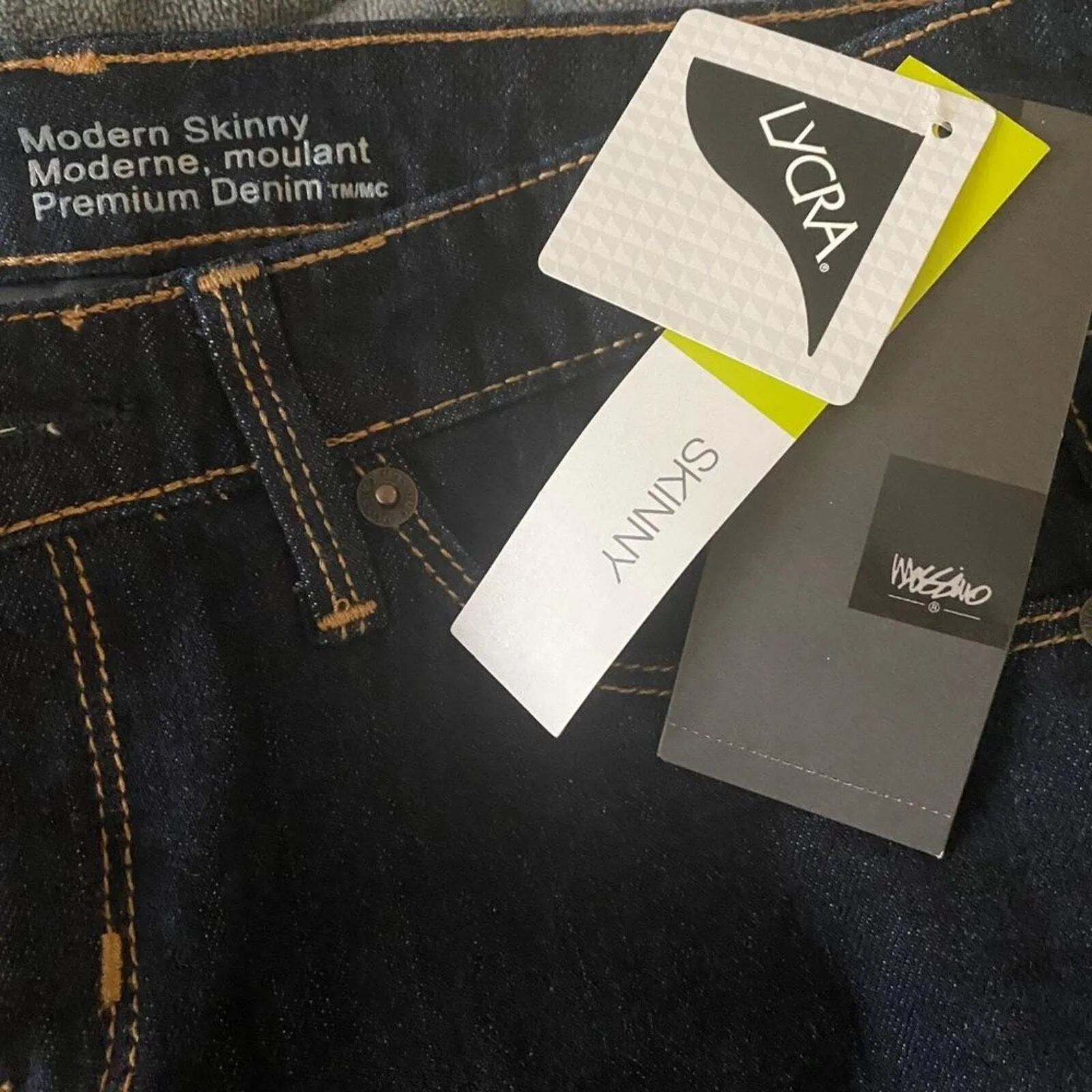 Mossimo sz 2 dark blue modern fit Straight dark denim jeans NWT Preppy‎ - Image 11