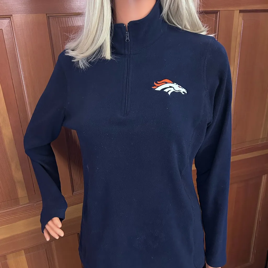 Denver Broncos navy blue pullover fleece - Image 13