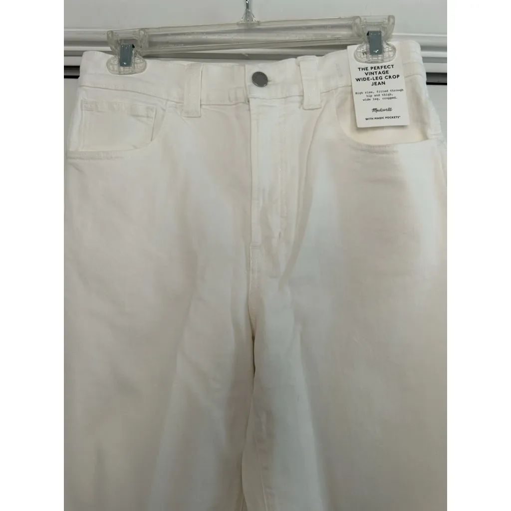 Madewell The Perfect Vintage Wide-Leg Crop in Vintage Canvas Size 27T - Image 5