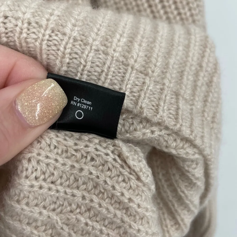 JENNI KAYNE Cashmere Fisherman Sweater Oatmeal Size 3X Plus Size NWT - Image 4