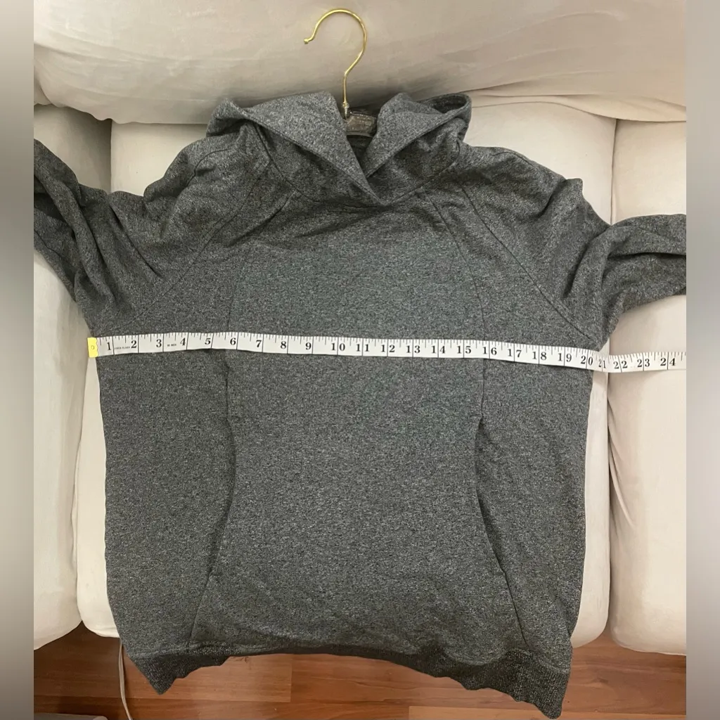 Lululemon Scuba Pullover Heathered Speckle Charcoal Gray Size 6 - Image 8