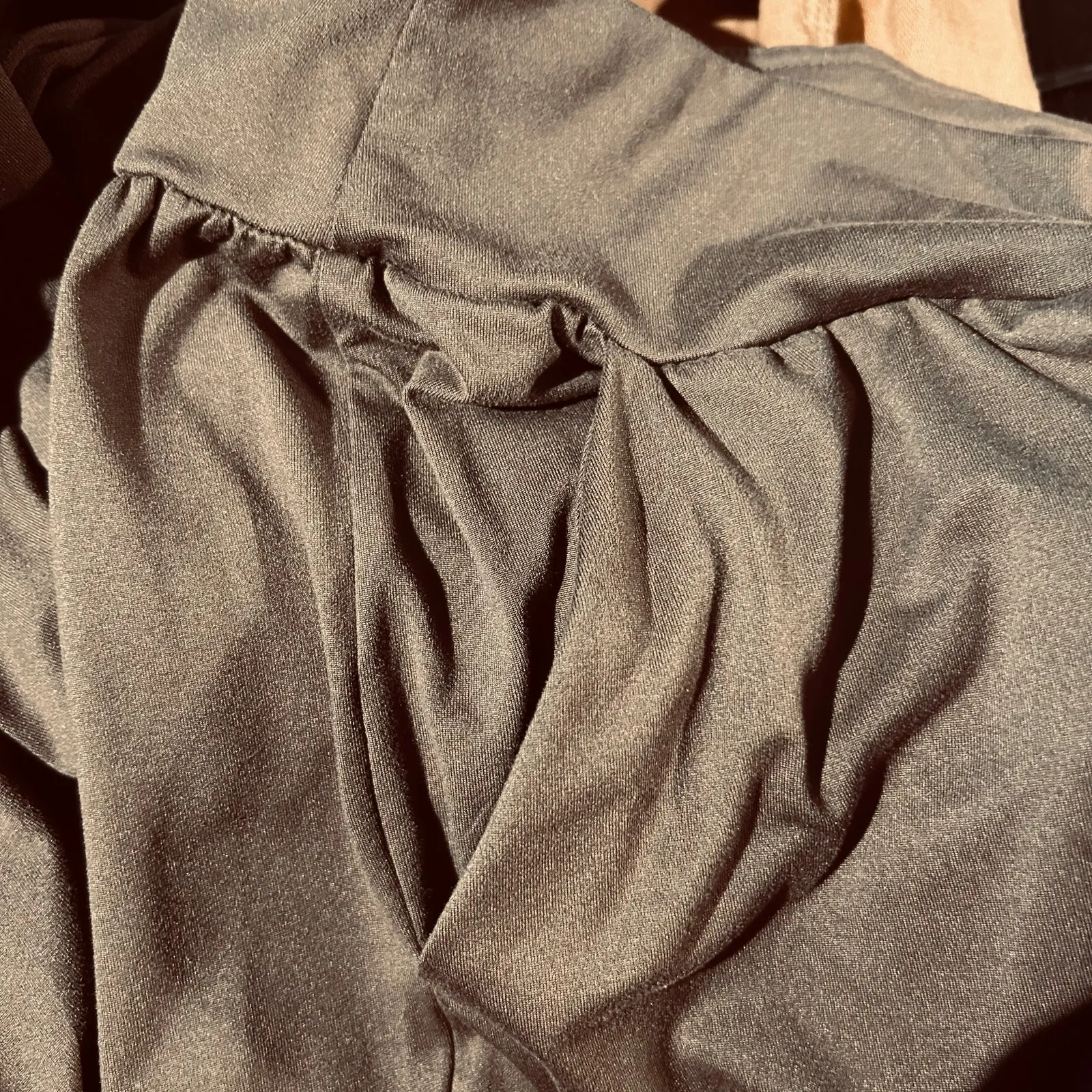 Torrid Pants Leggings Brown Pull on Pockets SZ 3 Active Lounge Wide Leg Ankle - Image 6