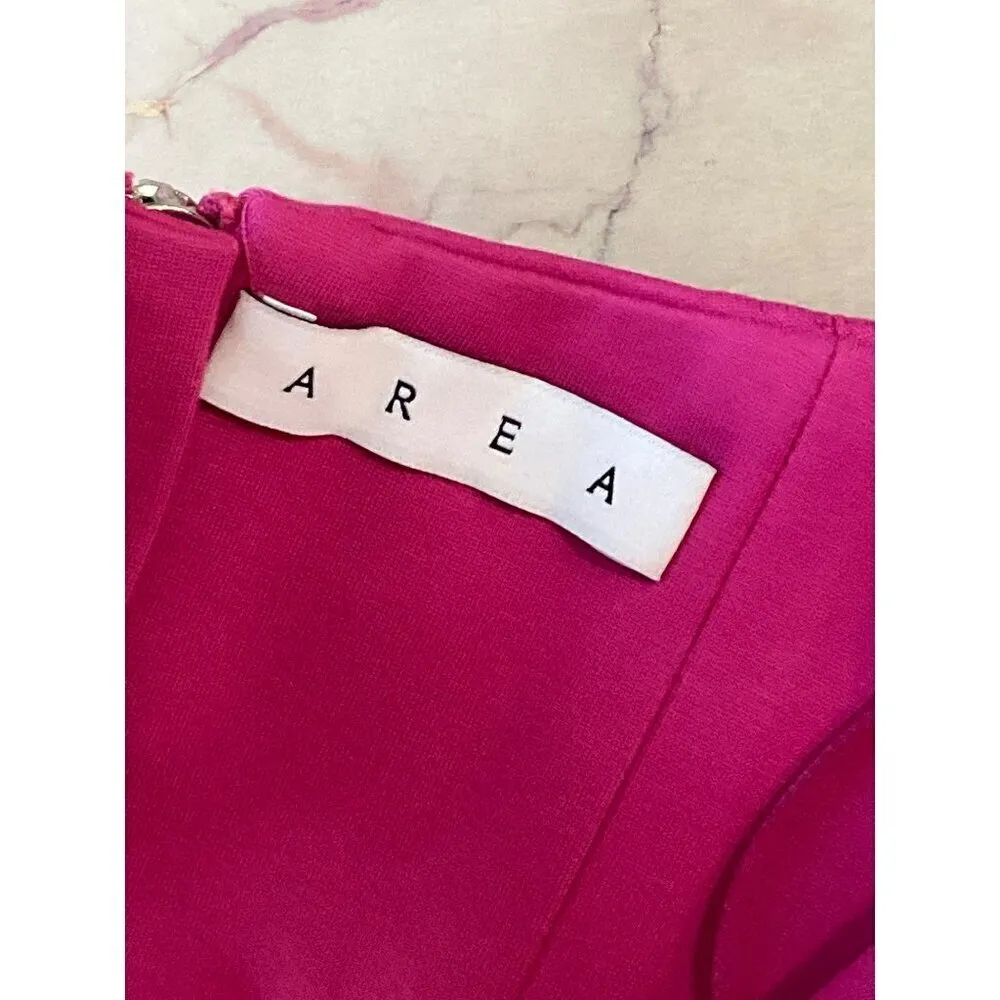 AREA Crystal Watermelon Cup Bustier Top in Fuchsia XSmall New Womens Corset Pink Size XS - Image 7