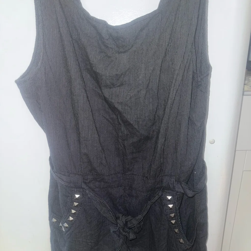 Miley Cyrus and max azria romper with Studded Pockets xl Gray - Image 8