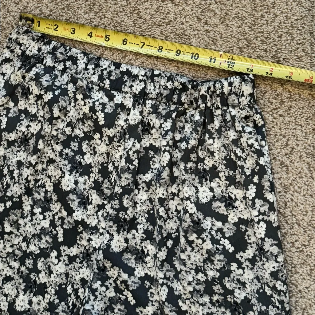 Zara Trafaluc Floral Jogger Pants M | Y2K Silky Lounge Elastic Waist - Image 10