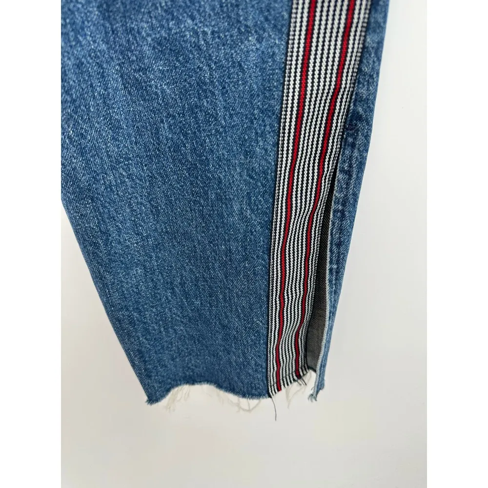 Hudson Womens Jeans 30 Luxe Crop Riley Relaxed Straight Denim Cropped Raw Hem - Image 5