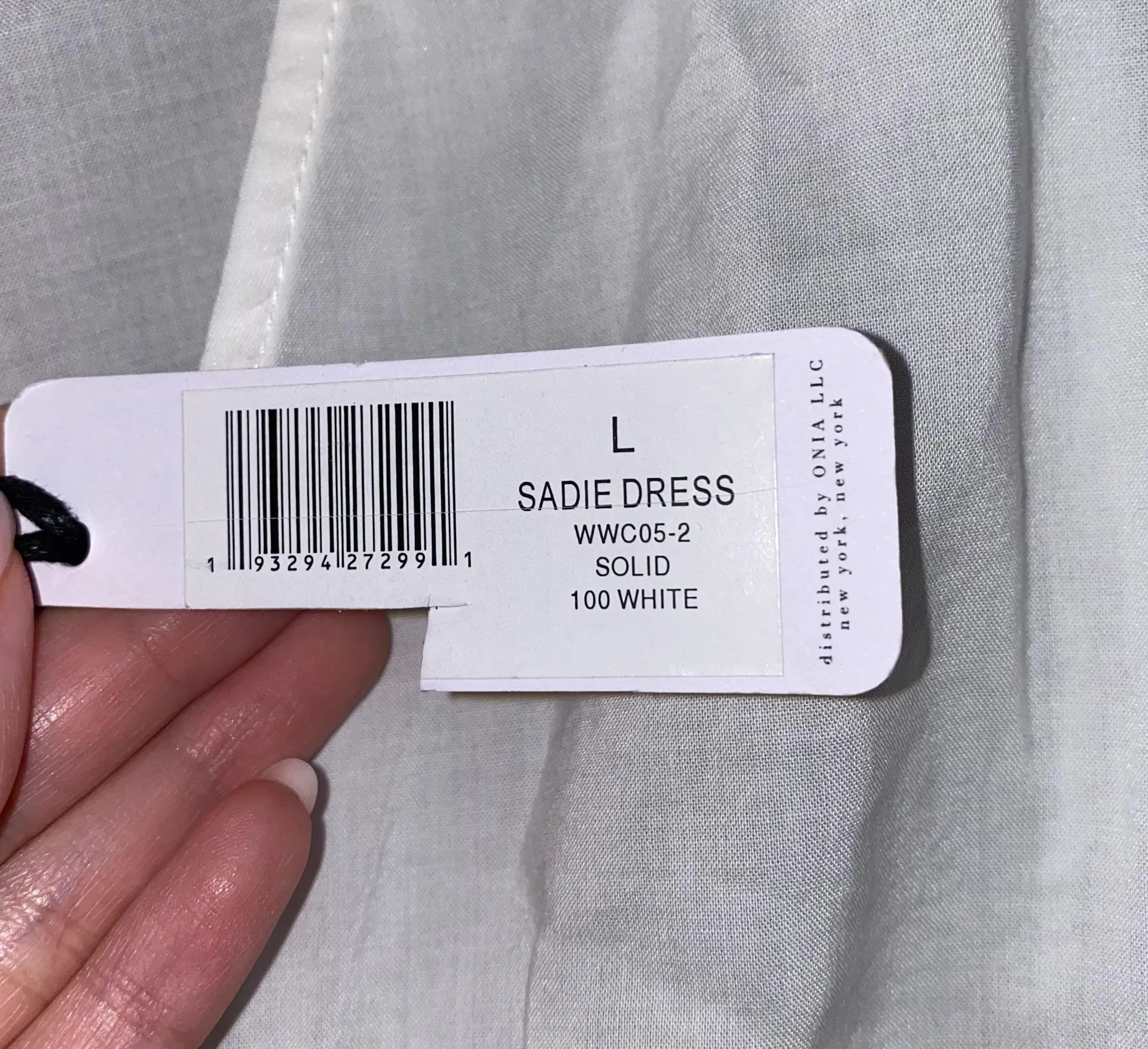 NWT $225  White Organza Swiss Dot Mesh Sadie Dress L - Image 10