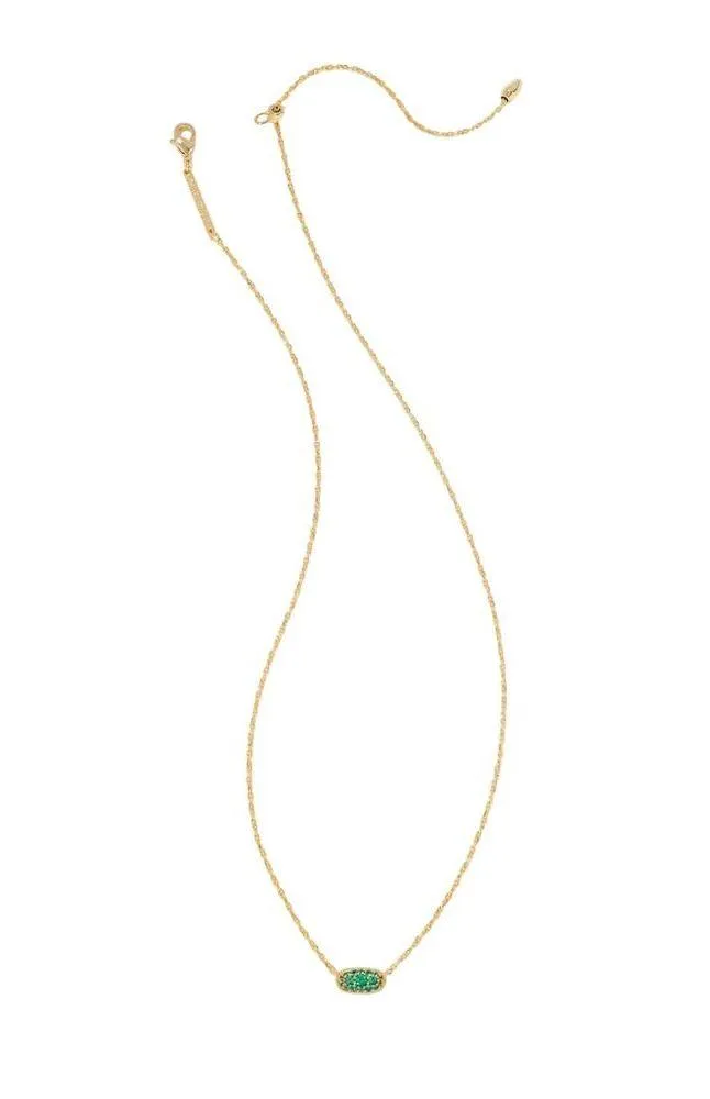 NWT! Kendra Scott Grayson Crystal Pendant Necklace in Gold Emerald Crystal - Image 4