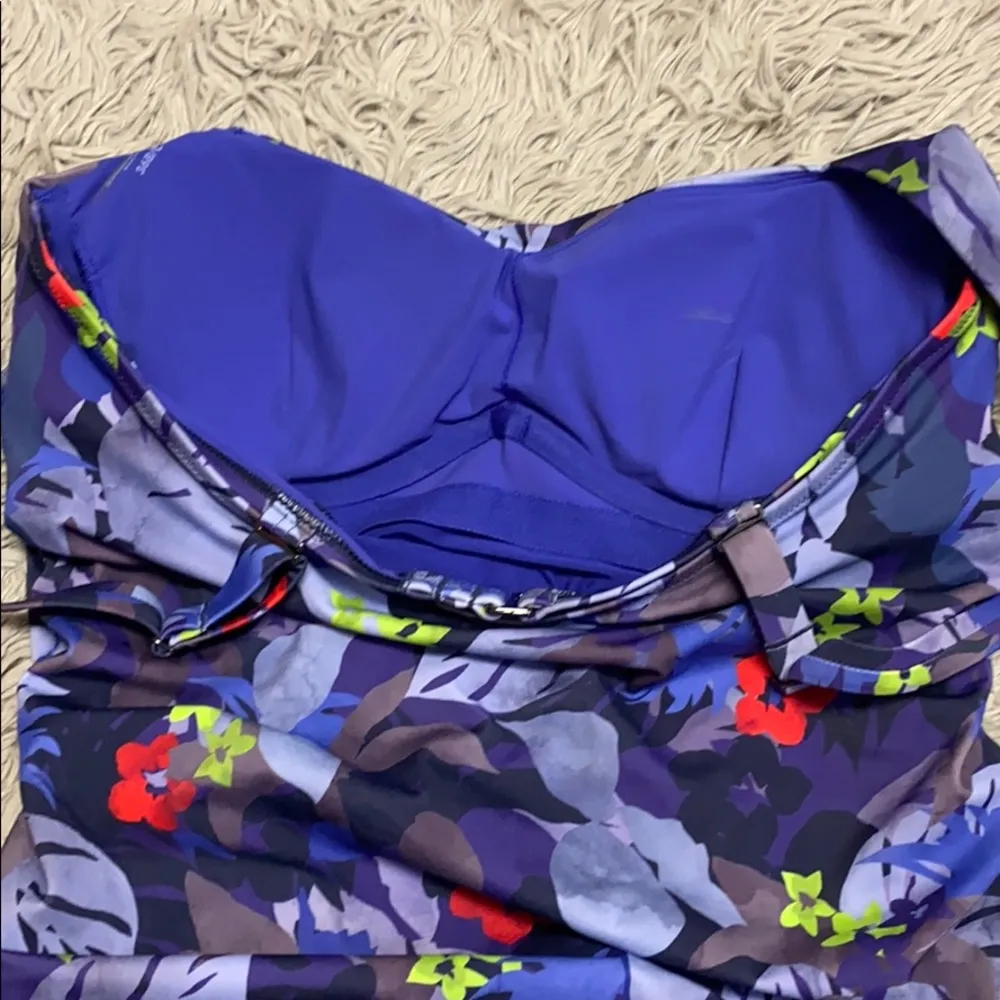 Athleta Tankini Top Twilight Tropic Swimsuit Swim Tank 32B/C 32B 32C XS New - Image 6